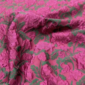 Chinese-style three-dimensional relief jacquard fabric windbreaker cheongsam brocade and satin ethnic minority clothing
