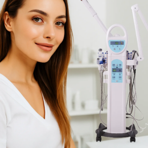 Multifunctional Ozone Facial Vaporizer Steamer Ultrasound Skin Tightening Galvanic Face Lift Deep Machine Microdermabrasion