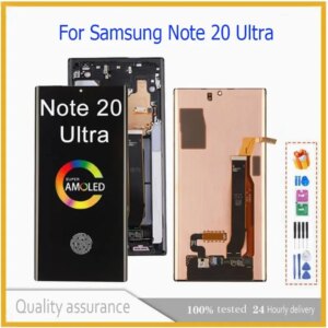 AMOLED For Samsung Note 20 Ultra pantall N986B N985F N985 6.7″ Display Note20 Ultra 5G SM-N986F Touch Screen Support pantalla