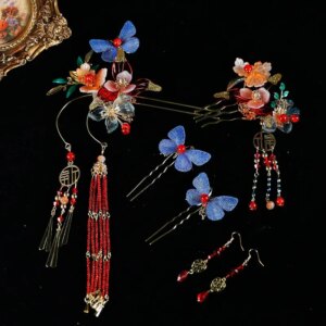 New Ancient Chinese Clothing Headdress Hair Clasp Archaistic Headdress Updo Pin National Style Bridal Headdress Xiuhe Clothing