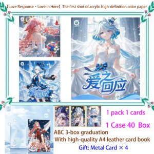 The latest wholesale goddess story collection card character wife card love response. Fall in this game card animation toy card