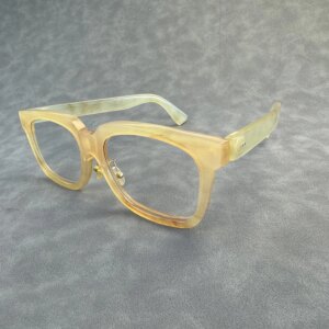Eyeglass Frames Unique Square Oversize Handmade Natural Horn Reading Prescription Reading Glasses Frames Optical Lenses Eyewear