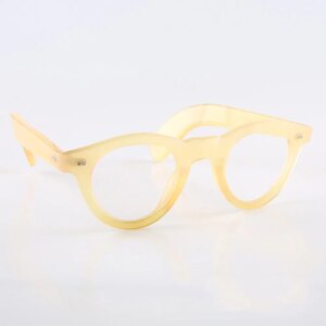 Eyeglass Frames Unique Vintage Owl Eye Shape Retro Optical Lenses Eyeglasses Handmade Honey Horn Prescription Man Glasses Frames