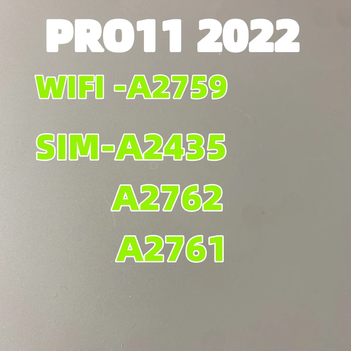 Back Cover Battery Housing For iPad PRO 11 inch 2022 A2759 A2435 A2761 A2762 back cover housing battery cover replacement