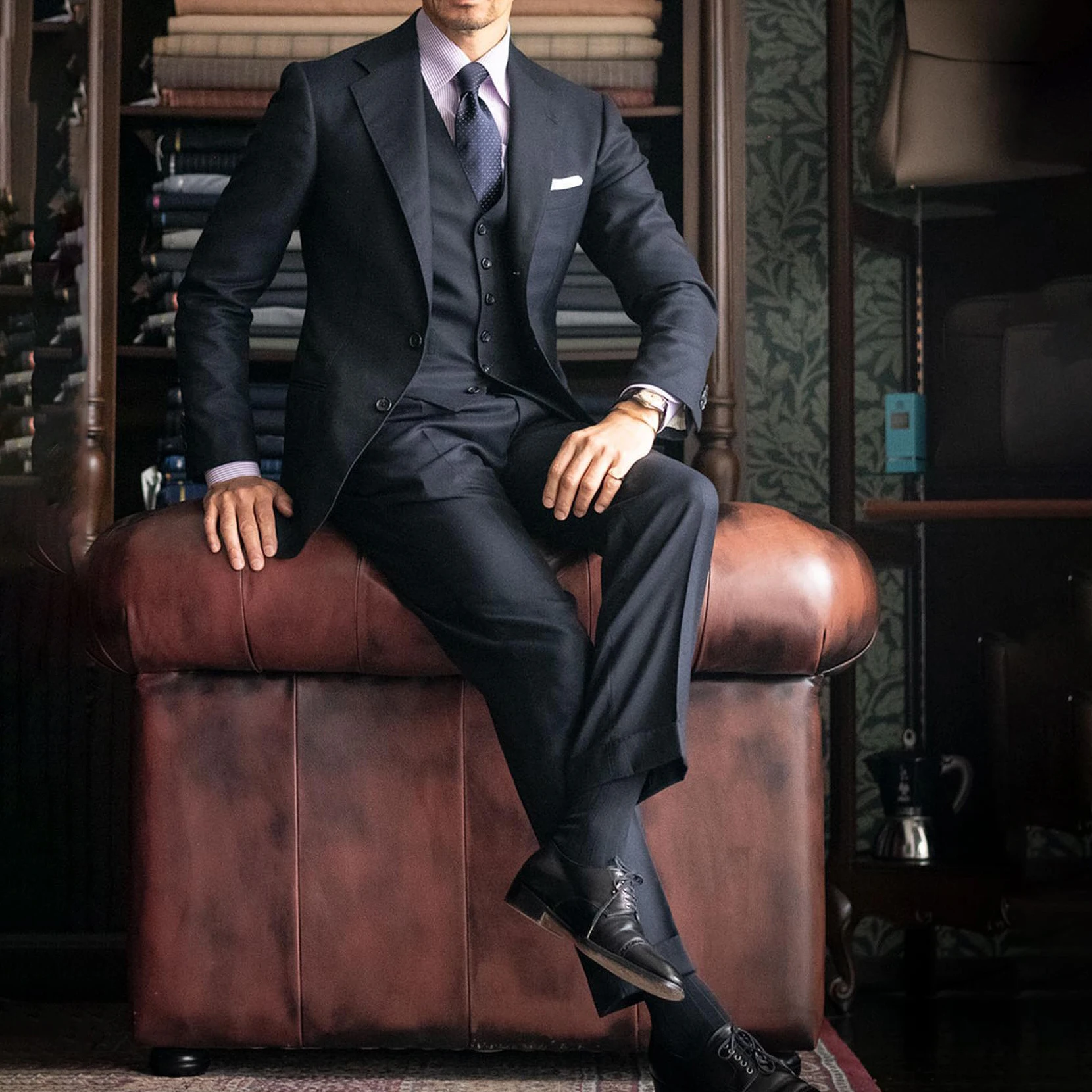 Classic Wedding Men Suits New Business Suit Fit Slim Tailor-Made Groom 3-Pieces Coat Vest Pant Formal Occasions Party Customized