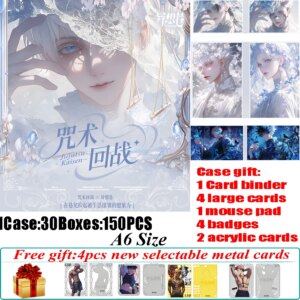 New Yixiang Alley Jujutsu Kaisen A6 Acrylic Colored Paper Anime Satoru Gojo Zenin Maki Charm Quality Flash Cards Doujin Toy