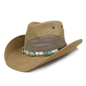 Casual belt men’s and women’s large brimmed cowboy hat sunshade warm top