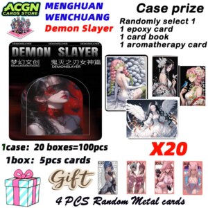 2025 Newest MENGHUANWENCHUANG Demon Slayer Boards Hobby Collectible Card Doujin Booster Box Birthday Gifts
