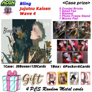 Newest Bling Cultural Creation Acrylic Jujutsu Colored Card Boards JJK Booster Box Gojo Satoru Nanami Sukuna Hobby Chrismas Gift