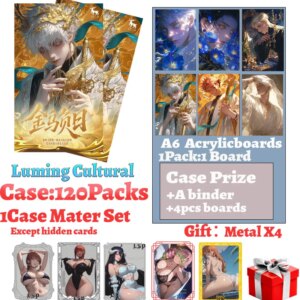 Latest Luming JJK Jujutsu Kaisen A6 Acrylic Boards Collection Card Gojo Doujin Acrylic Painting Rare Booster Box Hobby Gifts