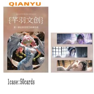Wholesales Demon Slayer Collection Card Wave 1 QIANYU High-Transparency Acrylic Color Paper Equisite Rare Playing Game Cards Kid