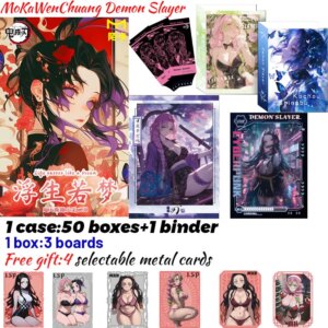 2025 Newest MoKaWenChuang Demon Slayer Polaroid Collection Card Shinobu Japanese Anime Trading Mitsuri Hobbies Gift
