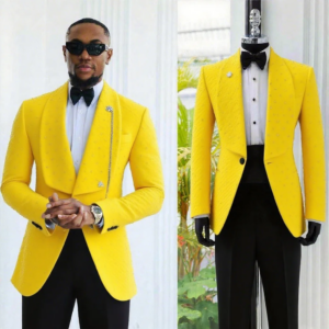 Handsome Men Tuxedo Suits 2 Pieces Crystal Beaded Shawl Lapel Customized Wedding Groom Suits Formal Wear Party Suits