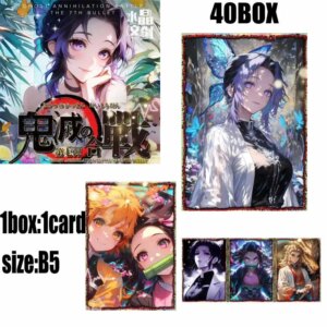 Demon Slayer Cards Booster Box Wave 7 B5 Collection Wholesale Playing Cards Games Board Party Kids Toys Mystery Pack