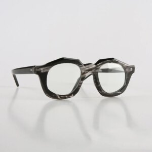 Man’s Glasses Frames Unique Polygon Retro Stripes Vintage Handmade Buffalo Horn Myopia Eyeglasses Prescription Eyeglass Frames