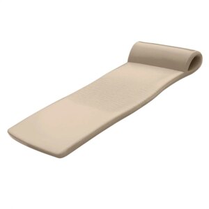 Sunsation Vinyl Coated Foam Swimming Pool Float Mat Adult Lounger with Built-in Roll Pillow