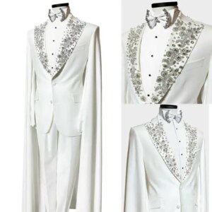 Gorgeous Beading Men Coats Holmes British Windbreaker Autumn Wear Men’s Wedding Suits Formal Classical Coat Customized