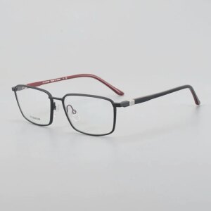Belight Optical 360 Degree Rotate Design Business Pure Titanium Full Rim Frame Men Prescription Eyeglasses Eyewear SH2055T