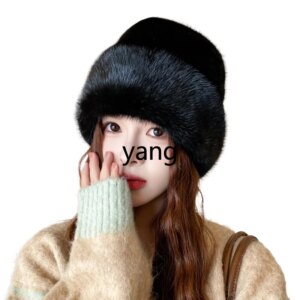 LMM Whole Mink Hat Mink Ear Protector New Fashion Warm Fur Hat