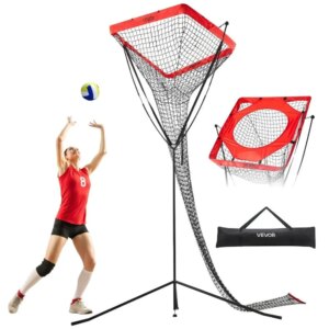 Adjustable Volleyball Setter Trainer Net Height Angle Practice Equipment for Skill Development