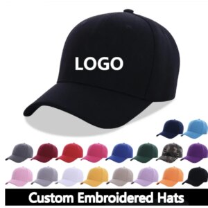 20pcs Custom Embroidered Hats Cap Cuatomized Name Cap Adult Hip-Hop Flat Baseball Cap
