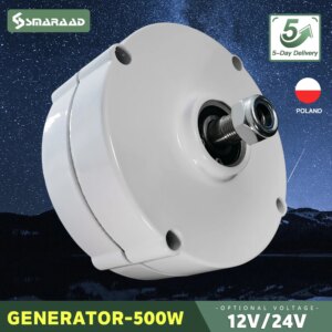 PMG 500w Wind Turbine Generator 12V 24V 750 Rpm AC DC Power Magnetic Dynamo Water Turbine Hydro Alternator Free Energy Windmill