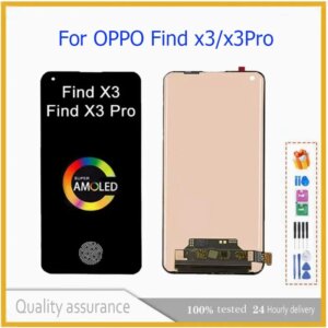 AMOLED LCD Touch Screen with complete digital converter components for smartphone Oppo Find X3 Pro, component
