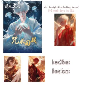 Wholesales Jujutsu Kaisen Collection Colored Cards Acryltic Wave 1 Qingfeng Fantasy Action Rare Anime Playing Anime Cards Kids