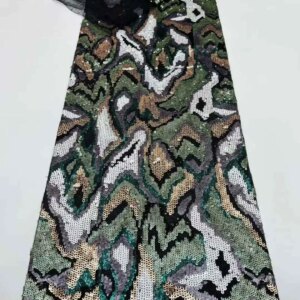 Africa Nigerian Beaded French Mesh Lace With Sequins High Quality 2025 Embroidery Lace Sequins Lace For Wedding Dresses Women