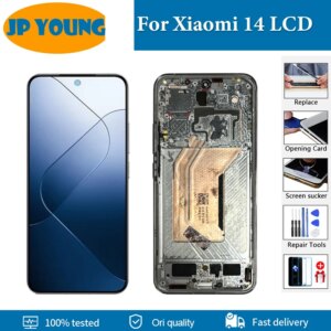 6.36″ AMOLED For Xiaomi 14 LCD Display Touch Screen Digitizer Assembly For Xiaomi Mi 14 23127PN0CC Screen Repair Replacement