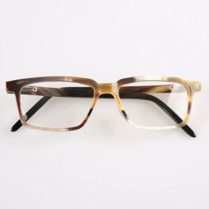 Eyeglass Frames Unique Square Vintage Business Handmade Natural Horn Prescription Man’s Glasses Frames Graduated Lenses Eyewear