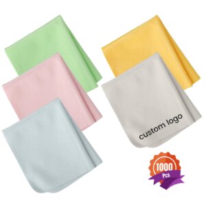 1000 Pcs Lens cleaning Cloth Custom LOGO Suede Cloth 15CM*18CM  Screen Printing And Embossed Customized