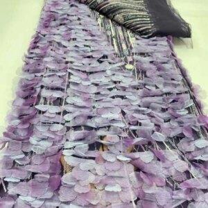 2025 Embroidered Nigerian Lace Fabric 3D Floral Beads French Tulle Bridal Mesh – Breathable For Wedding Dresses -DP