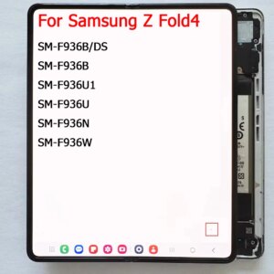 7.6″ Z Fold4 Main Screen For Samsung Galaxy Z Fold 4 Inner Screen LCD Display With Frame,F936B/DS F936U F936U1 LCD Screen Dot