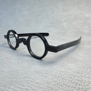 Glasses Frames Unique Vintage Small Round Handmade Buffalo Horn Reading Prescription Eyeglass Frames Optical Lenses Eyeglasses