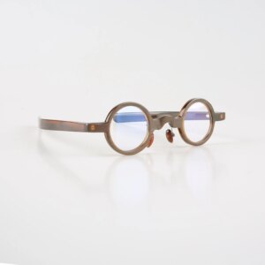 Man Glasses Frames Unique Small Round Vintage Graduated Lenses Handmade Horn Prescription Eyeglass Frames Myopia Eyeglasses