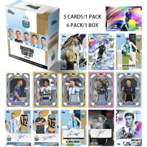 Panini Tops 2024-25 Argentina Team Set Football Star Autograph Trading Cards Messi Maradona Di Maria Collection Birthday Gift