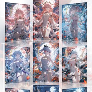 2025 Lastest A5 Size The Western Regions Acrylic Collection Card Board Master Set No Dupes Yae Miko Trading Artboard
