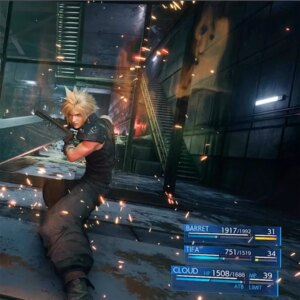 Final Fantasy Cloud Strife Shoulder Armor COS Prop FF7 Battle Damage Edition Armor Prop