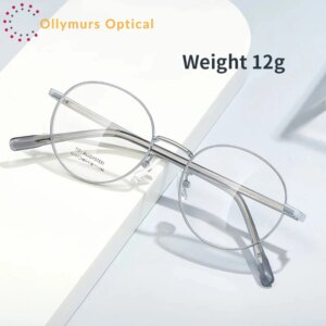 Alloy RetroRound Eyeglass Frames For Men And Women, Ultra-Light And Comfortable, Small Size Optical Prescription Eyewear GD3010