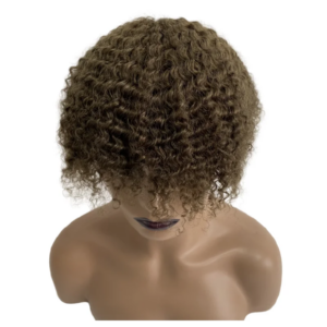 6 inches Indian Virgin Human Hair Replacement Light Brown Color 17# 12mm Wave 130% Density 8×10 Toupee Knots PU Unit for Men