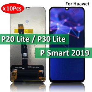 10Pcs/Lot,  LCD For Huawei P20 P30 Lite P Smart 2019 LCD Display Screen Display With Touch Digitizer Assembly