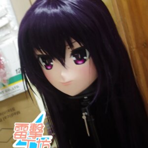 (KM9162) Handmade Female Sweet Girl Resin Crossdress Outfit Cosplay Japanese Animegao Role Play Kigurumi Mask