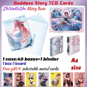 2025 Newest ZhiXinKaShe Misty Rain A4 Boards Waifu Acrylic Card Anime Rare Hobby Collection ACG Girls