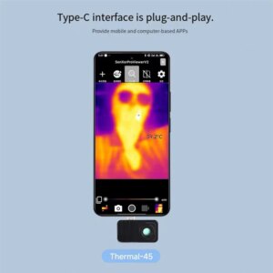 Y58A Smartphone IR Thermal Imaging Camera (B) For Smartphones Type-C For 45° FOV Options