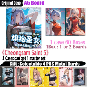 New A5 Size Card “Cheongsam Saint 5” Hobby CCG Card Trade Card Goddess Board Game Doujin Toys Board Gifts