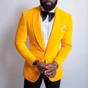 Men Suit Jacket Slim Fit One Piece Prom Blazer for Wedding Party Formal Occasion Groom Plus Size Groomsman Customized