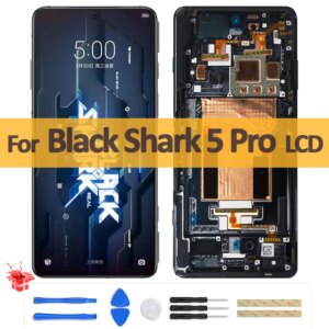 6.67″ OLED For Xiaomi Black Shark 5 Pro 5Pro LCD Display SHARK KTUS-A0 Touch Screen Panel Digitizer Assembly Repair