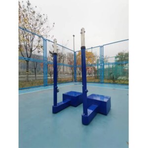 High Quality Movable & Adjustable Steel and Aluminium Volleyball Pole for Sports Facilities-Competition or Training