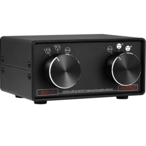 3 in 3 out, XLR balanced to RCA stereo converter MC3 audio switcher
